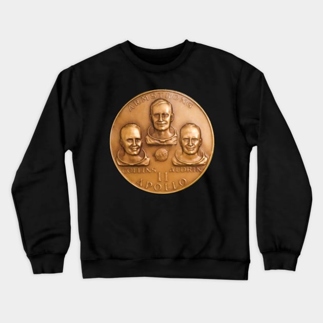 First Man On The Moon Crewneck Sweatshirt by ArtShare